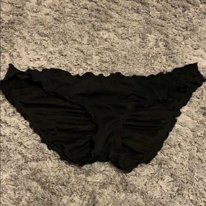 VS Black Ruffle Bikini Bottom